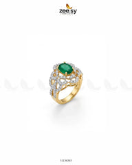 Midnight Star Oval Stone Ring