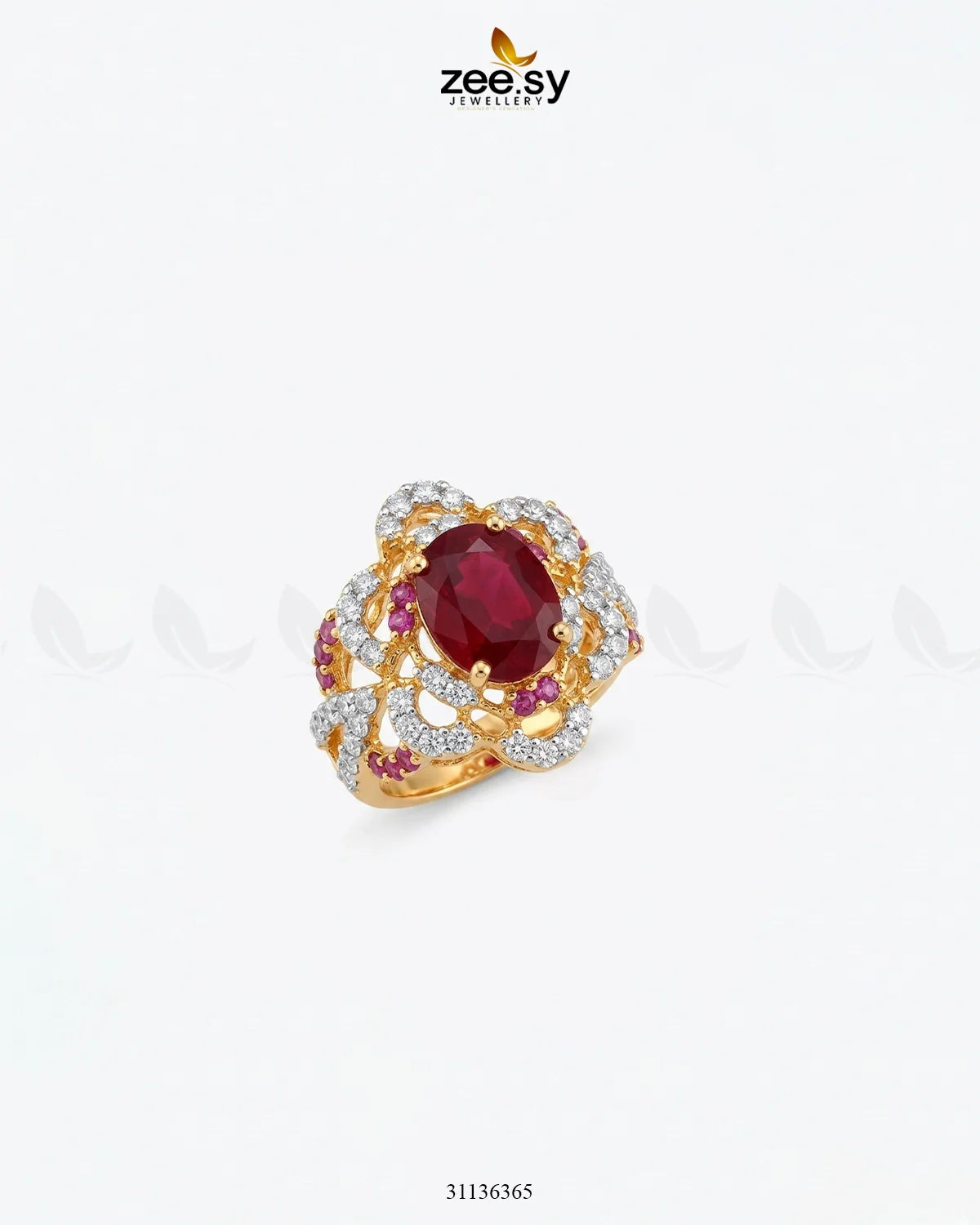 Midnight Star Oval Stone Ring