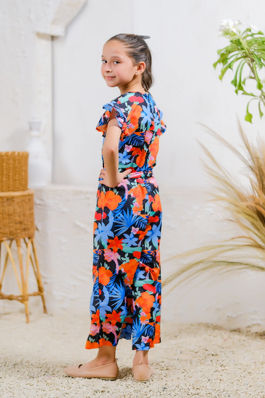 Sprinkles Stitched 1 Piece Summer Jumpsuit Kids Collection'2025-Midnight Tropics Jumpsuit