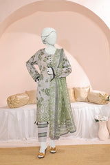 Almeerah Unstitched 3 Piece Emb Cutwork Lawn Vol-02 Collection'2025-Mint Charm