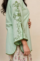 Madiha Gohar Stitched 2 Piece Lawn Suit-Mint Fleur