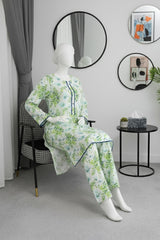 Lush Aura By Almeerah Stitched 2 Piece Premium Bana Dora Lawn Collection'2025-Minty Dream Veil