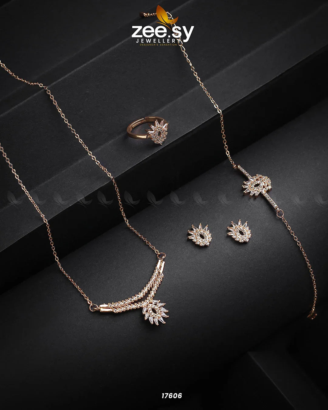 Mirage Necklace Golden - Zeesy Jewellery