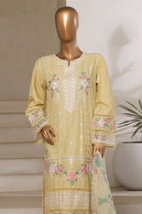 Sada Bahar Stitched 3 Piece Luxury Emb Spring Vol-06 Collection'2025-LEL6-MK-49-Lemon