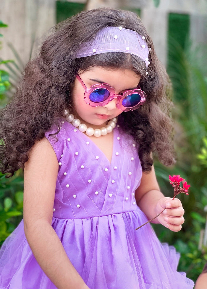 Fairy Bloom by Modest Stitched kids Formals Frock Collection'2025-Lilac Pearl
