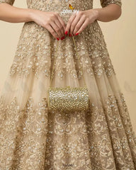 Moon Center Baroque Clutch Bag