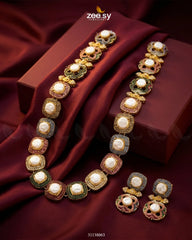 Zeesy-Mosaic Pearl Royale Malla Set