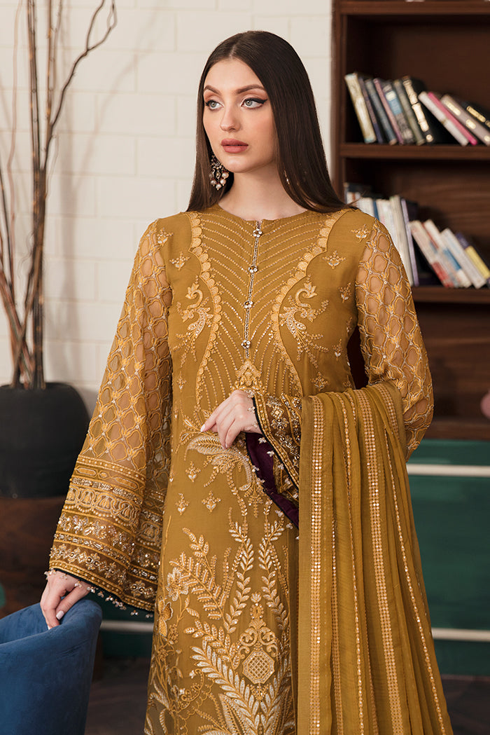 Flossie Unstitched 3 Piece Formals Executive Vol-05 Collection'2025-Fawn Queen