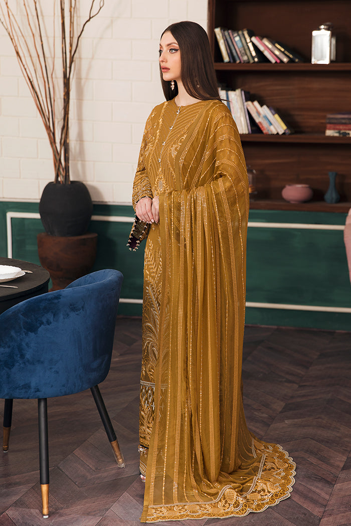Flossie Unstitched 3 Piece Formals Executive Vol-05 Collection'2025-Fawn Queen