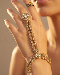 Zeesy-Mughal Floral Stone Anja Bracelet