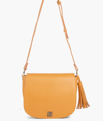 RTW Creation - Mustard foldover saddle bag