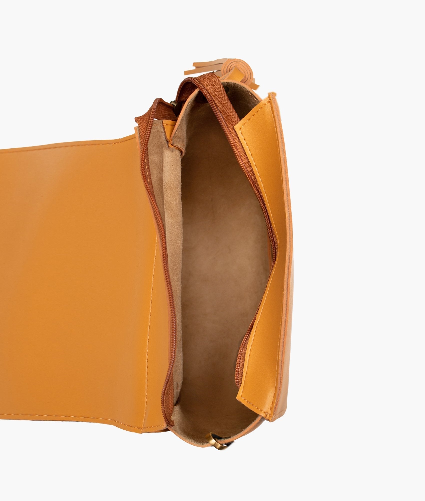 RTW Creation - Mustard foldover saddle bag