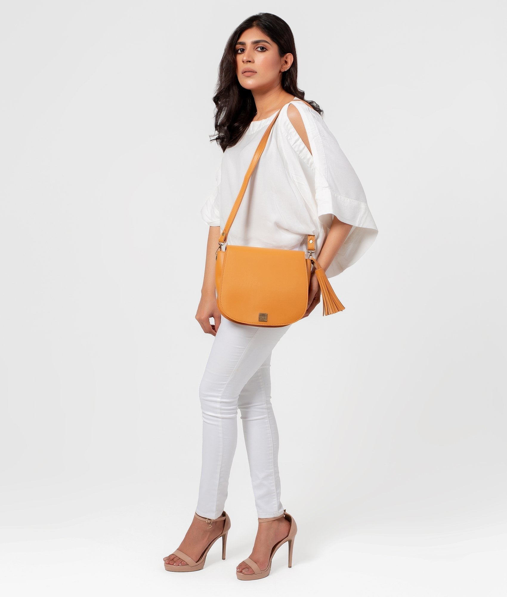 RTW Creation - Mustard foldover saddle bag