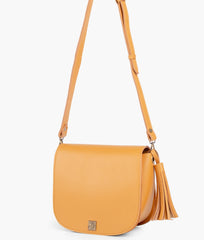 RTW Creation - Mustard foldover saddle bag