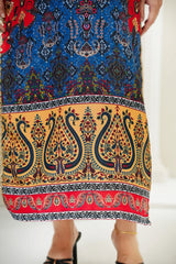 Serena by Madiha Gohar Unstitched Summer Suit-Mystic Medallion - Kaftan