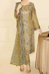 Nayab by Ramsha Unstitched 3 Piece Chiffon Vol-04 Suit-N-407