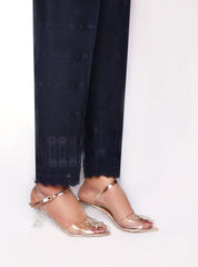 Sada Bahar Stitched Chikankari Emb Pret Cotton Trouser Suit-TR-CK-N.Blue