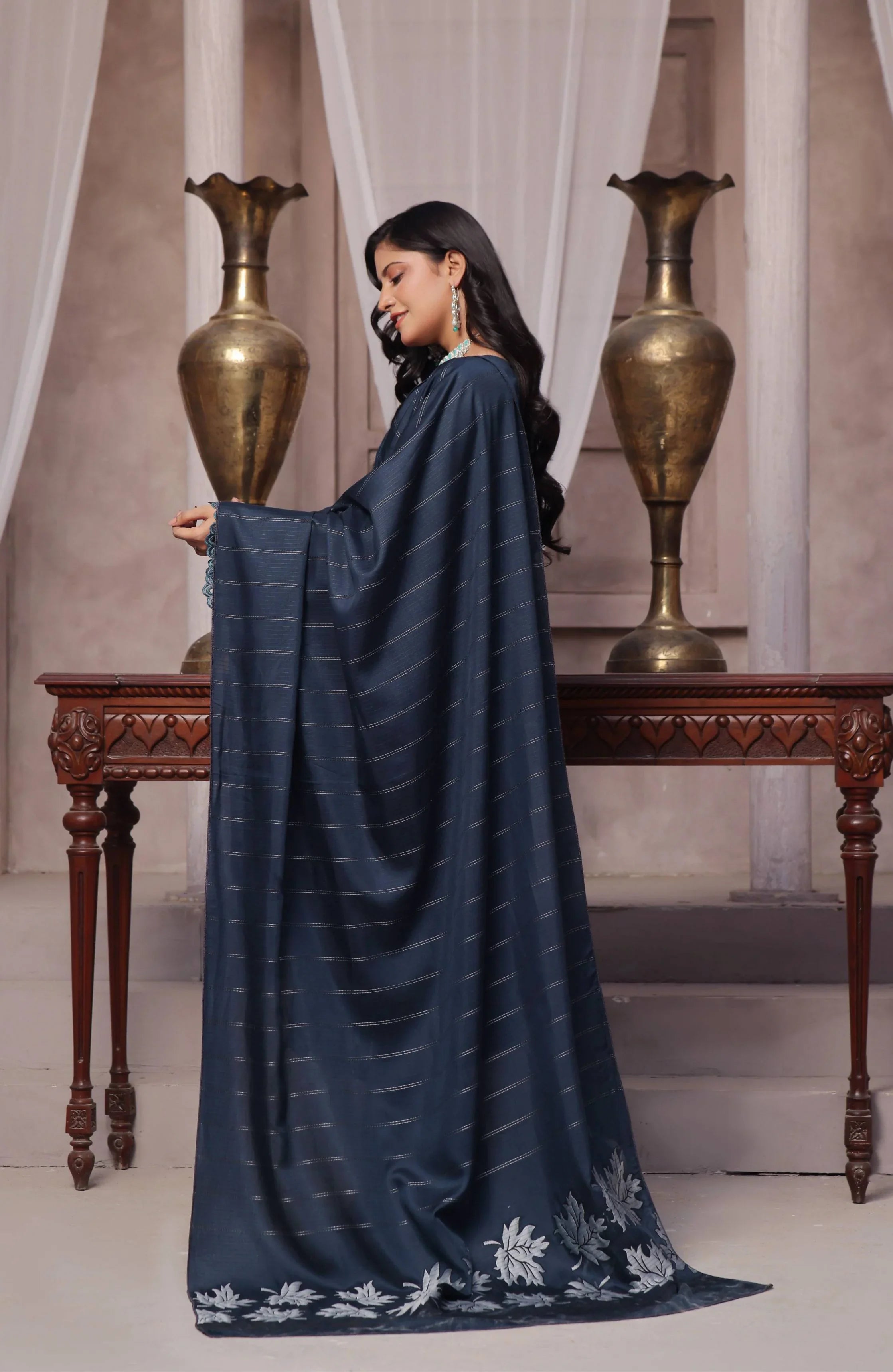 Dressline Semi Stitched 3 Pcs Emb Viscose Zari Collection