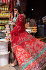 Bazaar by Nureh Unstitched 3 Piece Chunri Mukesh Festive Suit-NDS-86