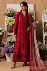 Bazar By Nureh Unstitched 3 Piece Emb Chikankari Doria Lawn Suit-NE-243