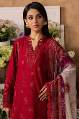 Bazar By Nureh Unstitched 3 Piece Emb Chikankari Doria Lawn Suit-NE-243