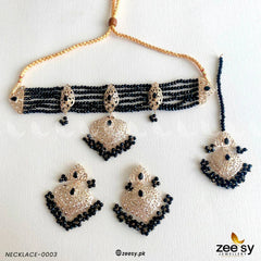 NECKLACE-0003 Black - Zeesy Jewellery