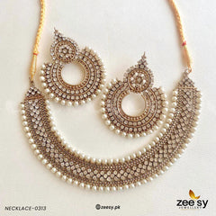 NECKLACE-0313 Pearl - Zeesy Jewellery