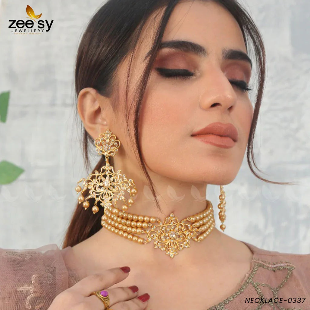 SUNFLOWER NECKLACE-0337 - Zeesy Jewellery