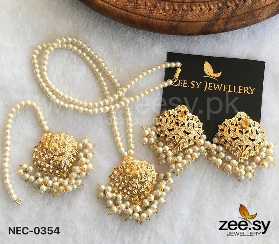 NECKLACE-0354 Champagne - Zeesy Jewellery
