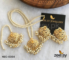 NECKLACE-0354 Champagne - Zeesy Jewellery