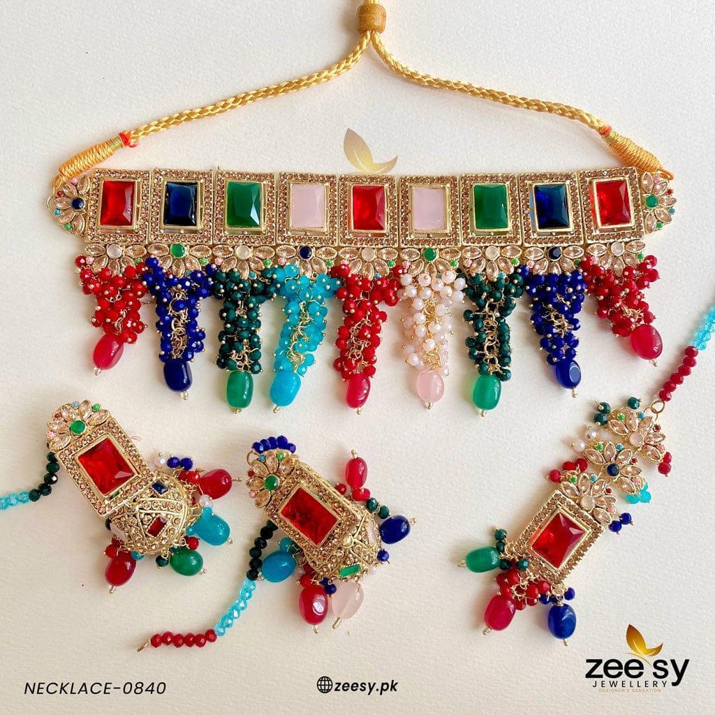 NECKLACE-0840 Multi - Zeesy Jewellery