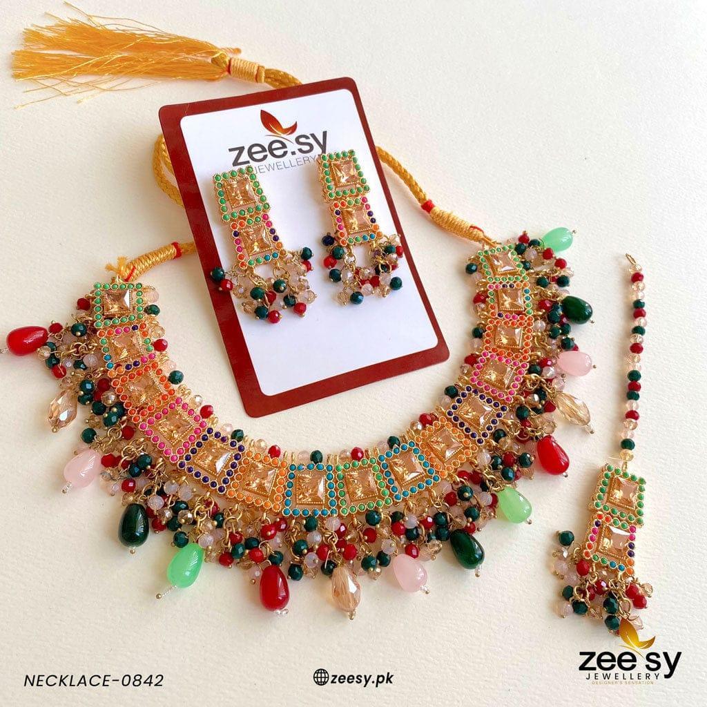NECKLACE-0842 Multi - Zeesy Jewellery