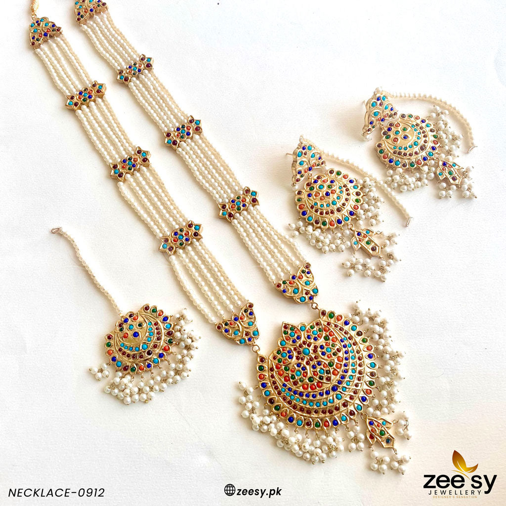 MALLA NECKLACE-0912 Multi - Zeesy Jewellery