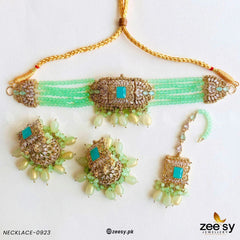 NECKLACE-0923 Mint Green - Zeesy Jewellery