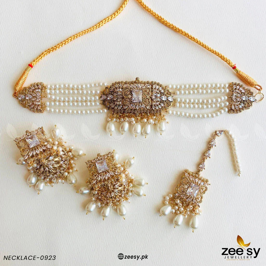 NECKLACE-0923 Pearl - Zeesy Jewellery