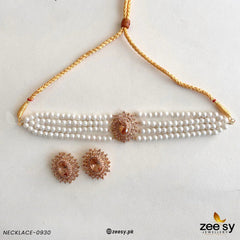 NECKLACE-0930 Champagne - Zeesy Jewellery