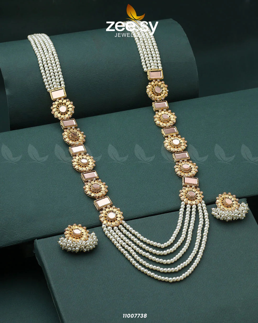 MALLA NECKLACE-0944 Champagne - Zeesy Jewellery
