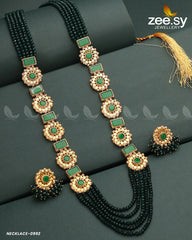 MALLA NECKLACE-0944 Green - Zeesy Jewellery
