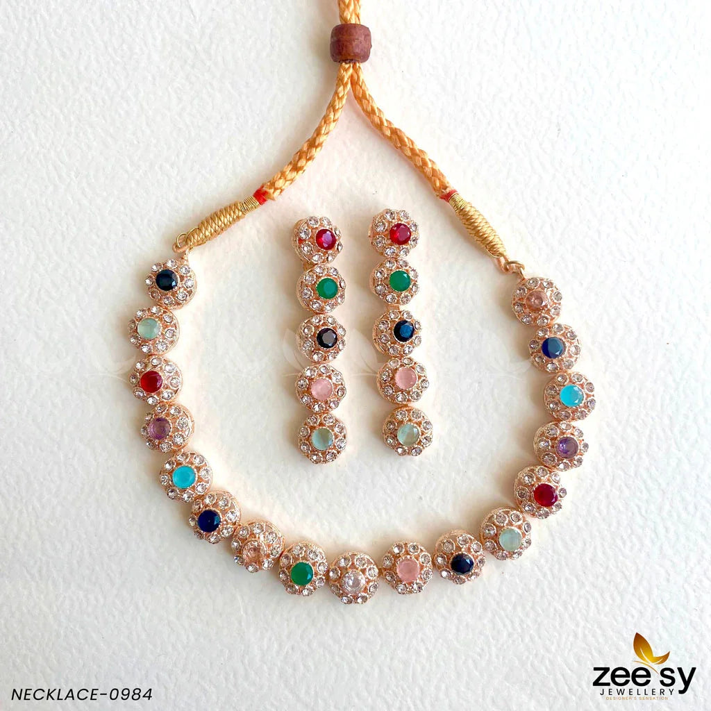 NECKLACE-0985 Multi - Zeesy Jewellery