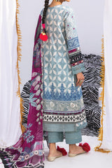 Nureh Girls Unstitched Premium Lawn Suit-NGL-09