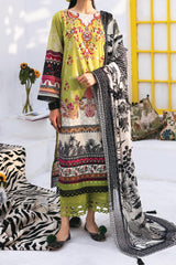 Nureh Girls Unstitched Premium Lawn Suit-NGL-11