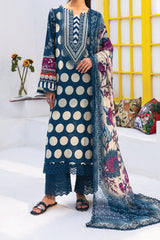 Nureh Girls Unstitched Premium Lawn Suit-NGL-12