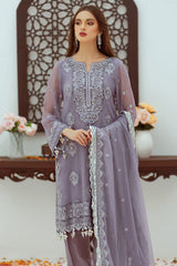 Noor Jahan By Noorma Kaamal Unstitched 3 Piece Luxury Chiffon Suit-NK-C04