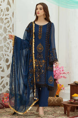 Noor Jahan By Noorma Kaamal Unstitched 3 Piece Luxury Chiffon Suit-NK-C07