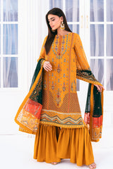 Lallaria By Noorma Kaamal Unstitched 3 Piece Luxury Chiffon Vol-03 Suit-NK-LLC-21