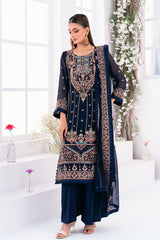 Lallaria By Noorma Kaamal Unstitched 3 Piece Luxury Chiffon Vol-03 Suit-NK-LLC-23