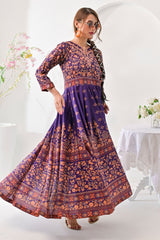 Jogi By Noorma Kaamal Unstitched 2 Piece Printed Raw Silk Suit-NK-RSP-03