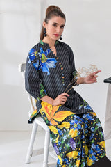 Jogi By Noorma Kaamal Unstitched 2 Piece Printed Raw Silk Suit-NK-RSP-04