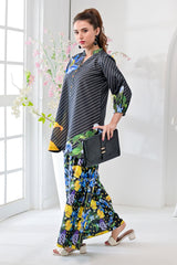 Jogi By Noorma Kaamal Unstitched 2 Piece Printed Raw Silk Suit-NK-RSP-04