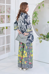 Jogi By Noorma Kaamal Unstitched 2 Piece Printed Raw Silk Suit-NK-RSP-05